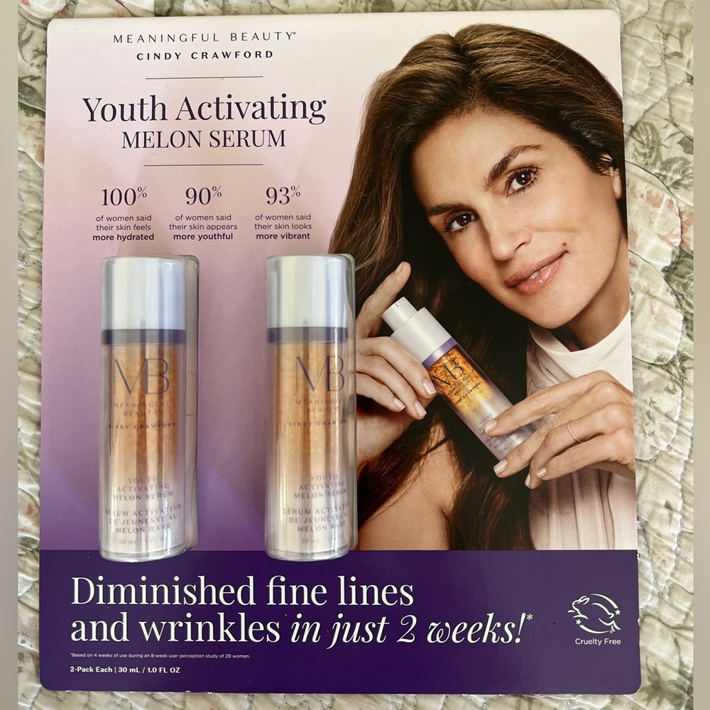 Meaningful Beauty Youth Activating Melon Serum 2 Pack 1 Fl Oz each Bottle Sealed